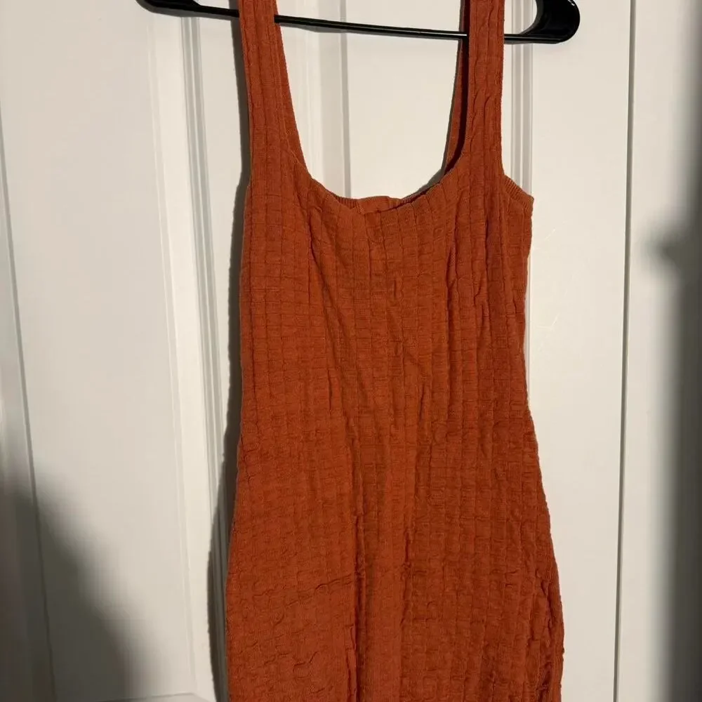 Free People coral mini bodycon dress size xsmall